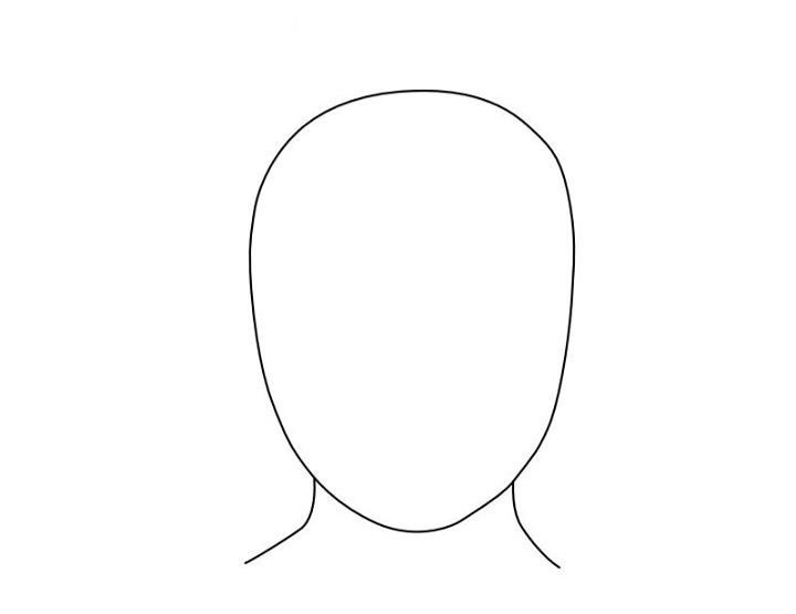 Контур лица для рисования