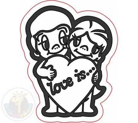 Трафарет Love