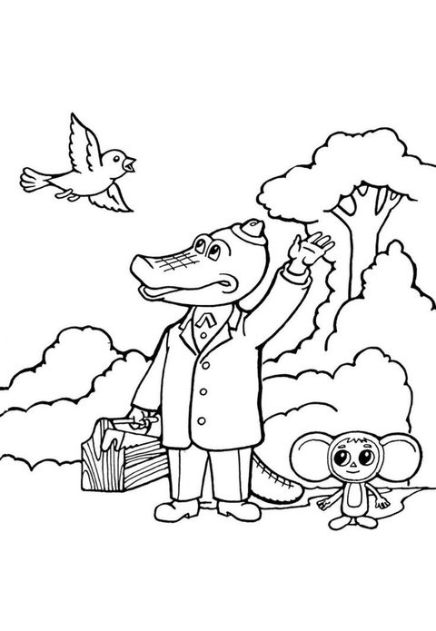 крокодил гена и чебурашка