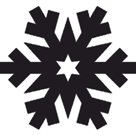 Снежинка очертания