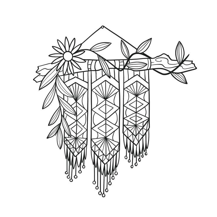 Панно макраме