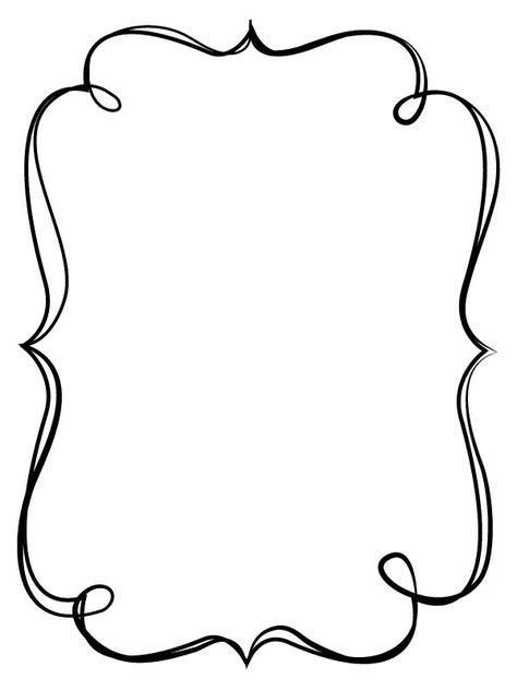 Рамки для текста фигурная простая