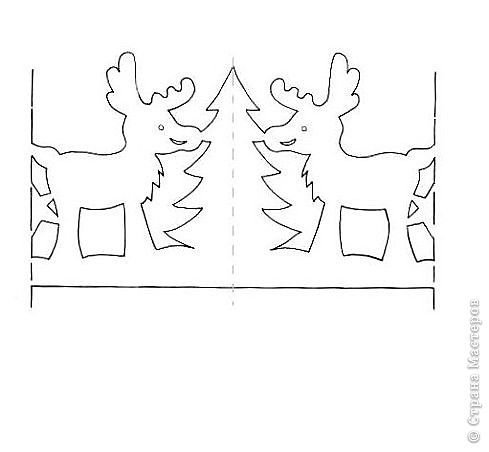 Трафареты для гирлянды на новый год