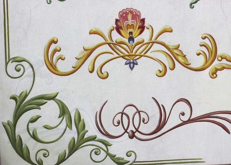 Альфрейная роспись рококо