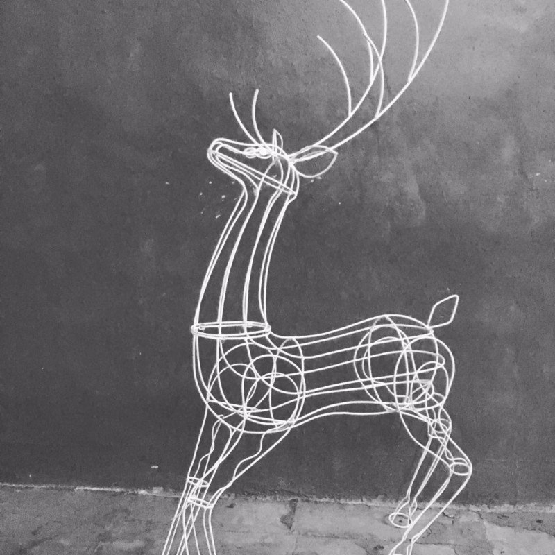 Каркас оленя из металла