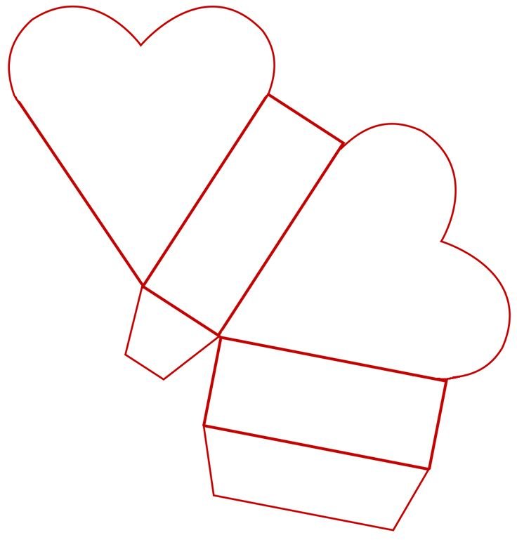 Развертки коробок для подарков