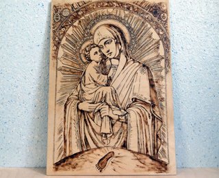 Иконы для выжигания по дереву