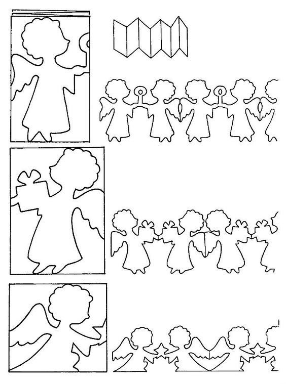 Бумажная гирлянда из человечков