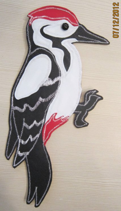 Дятел из фанеры