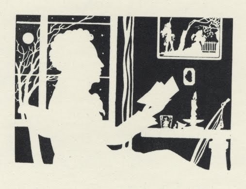 Силуэт композиции н. в. Ильина «Пушкин и няня»