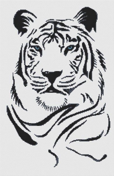 Тигр силуэт