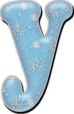 Красивые зимние буквы для оформления