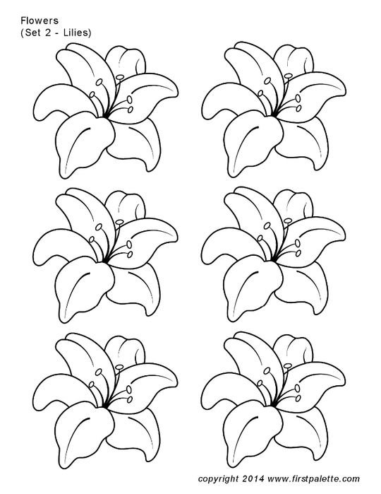 Трафареты цветов для рисования