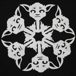 Снежинка в виде Йоды