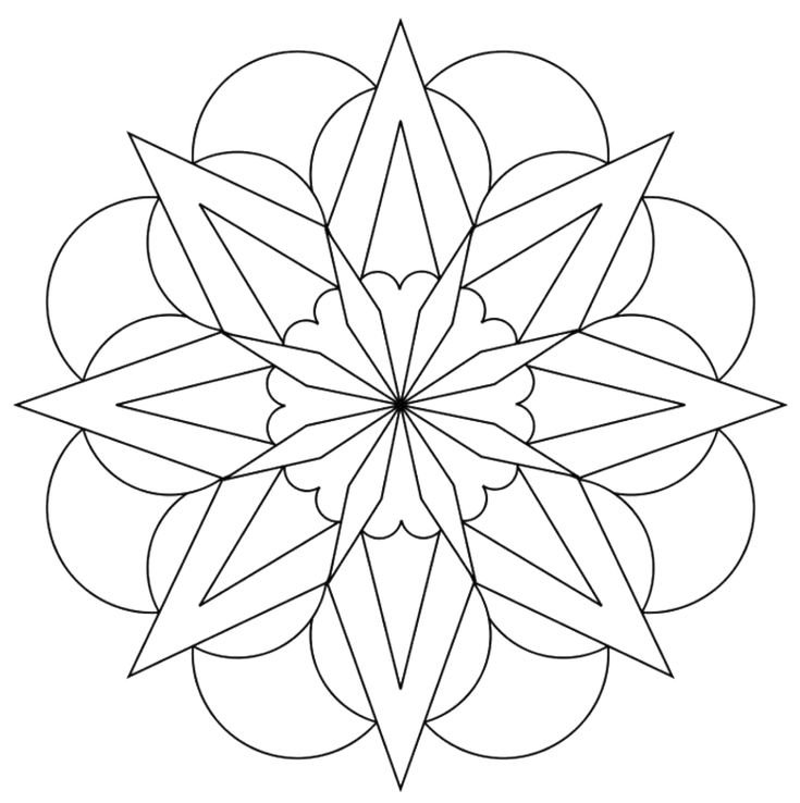 Мандала цветок