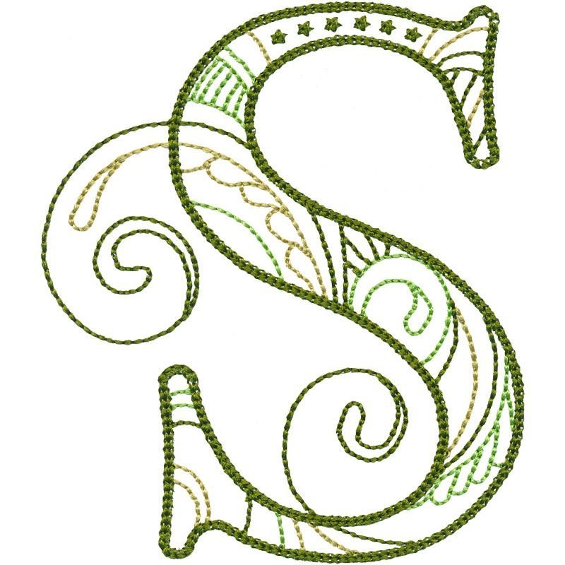 Красивая буква s