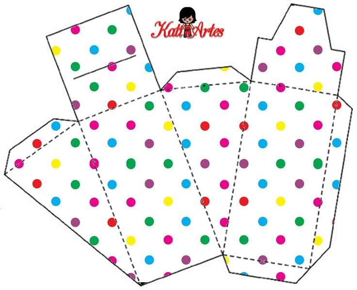 Шаблон коробки для подарка