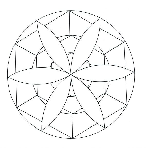 Геометрический узор в круге