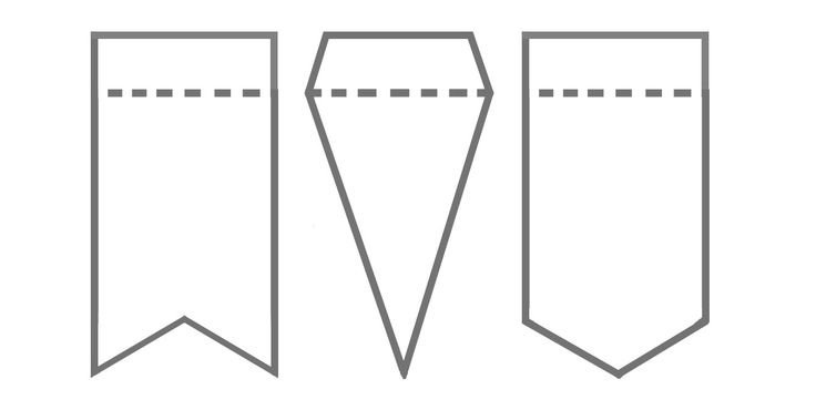 Флажки трафареты для вырезания