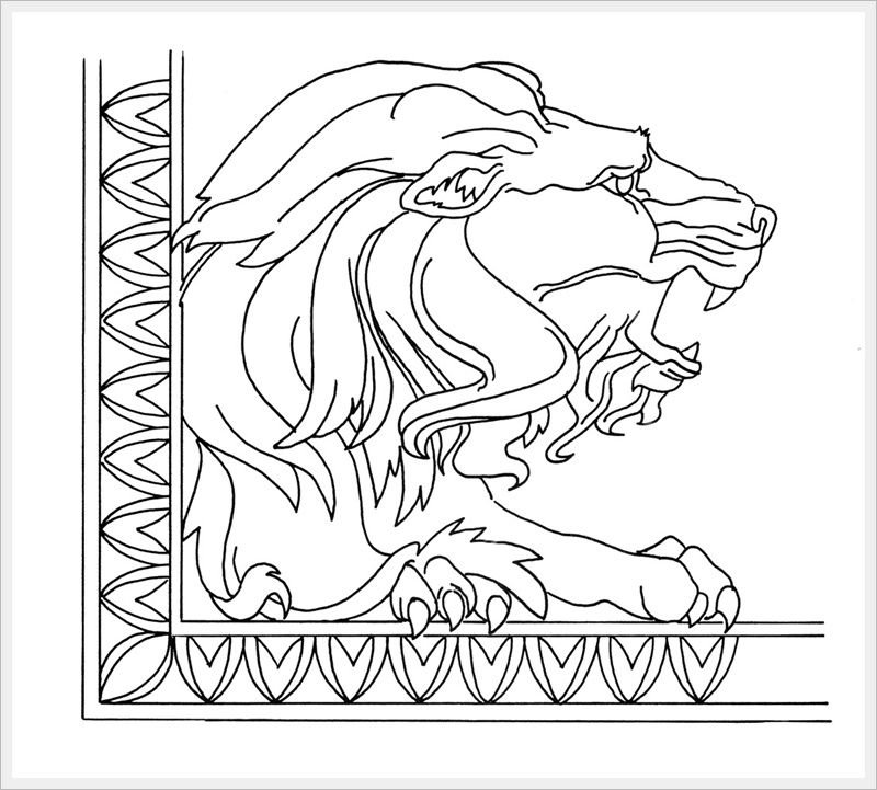 Трафарет для контурной резьбы по дереву