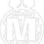 Вытынанка новогодние шары с цифрами