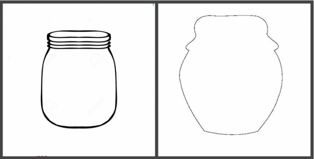 Трафарет баночка варенья