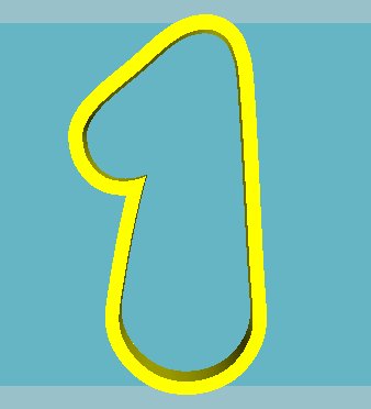 Трафарет для пряников цифры