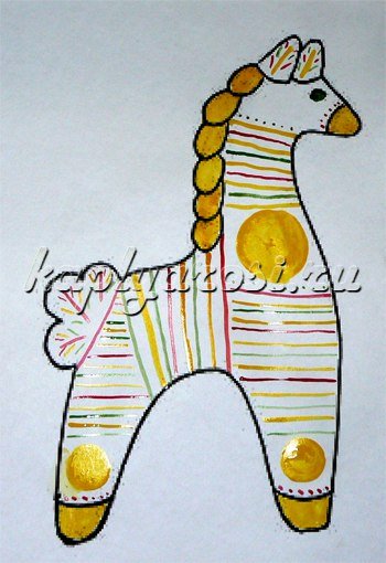 Филимоновской игрушка лошадка