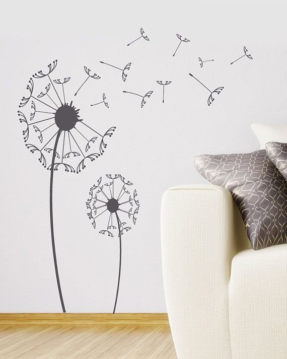 Одуванчики на стену декор