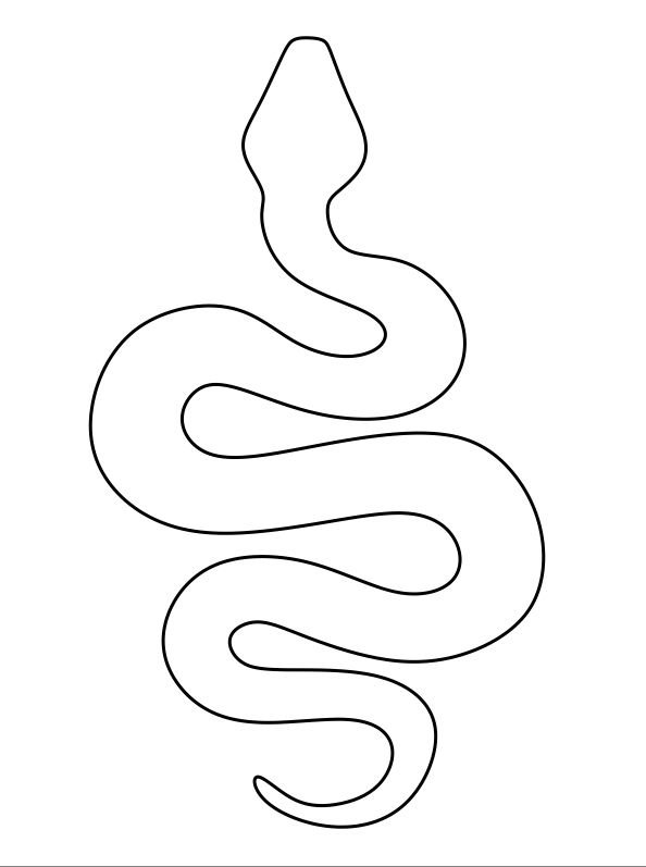 Змея контур