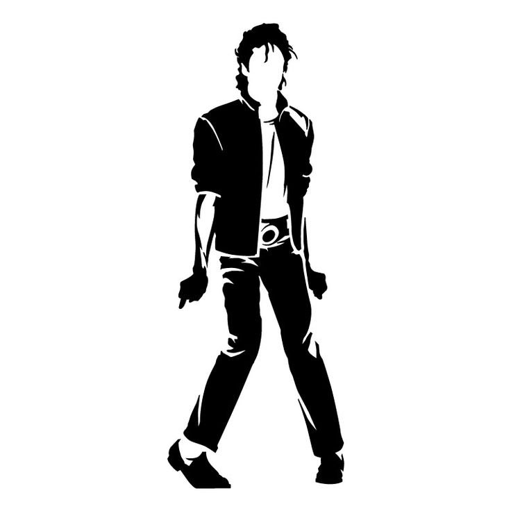 Майкл Джексон черно белый