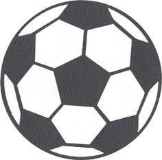 Футбольный мяч трафарет