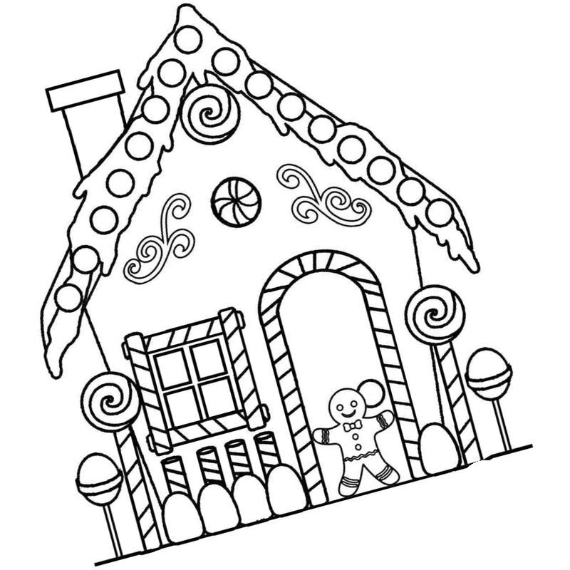 Вытынанки Пряничный домик