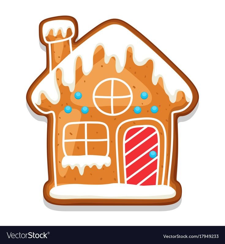 Мультяшный домик пряник