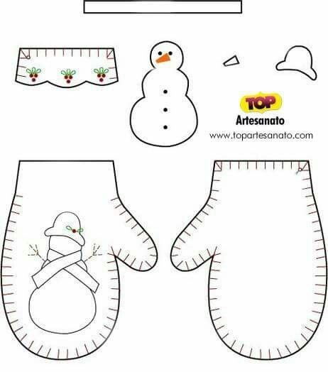 Выкройки игрушек на елку