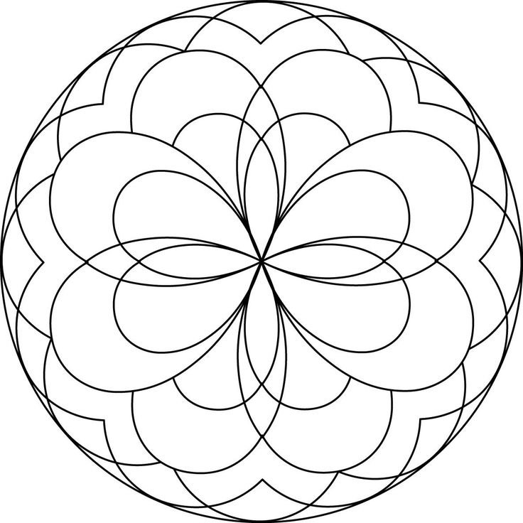Простые мандалы для детей