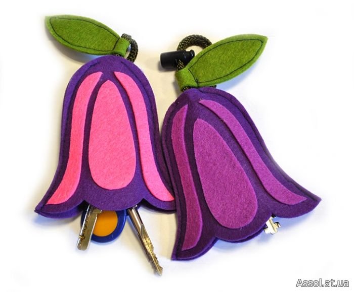 Колокольчик из фетра