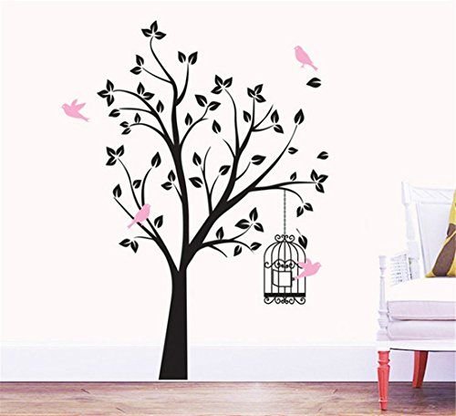 Трафареты деревьев для декора стен