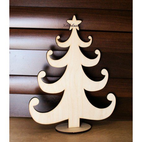 Стойка для плоских елок из фанеры