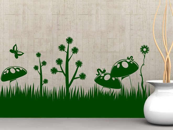 Трафарет травы