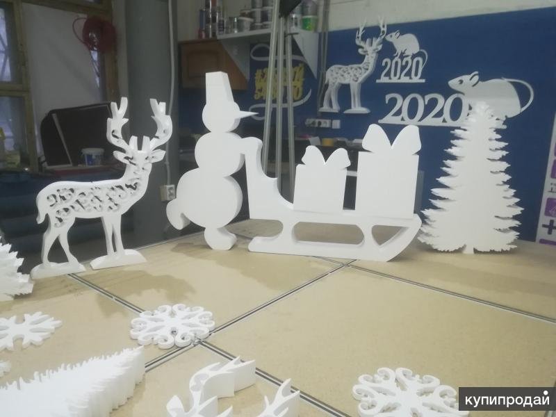 Новогодние изделия из пенопласта