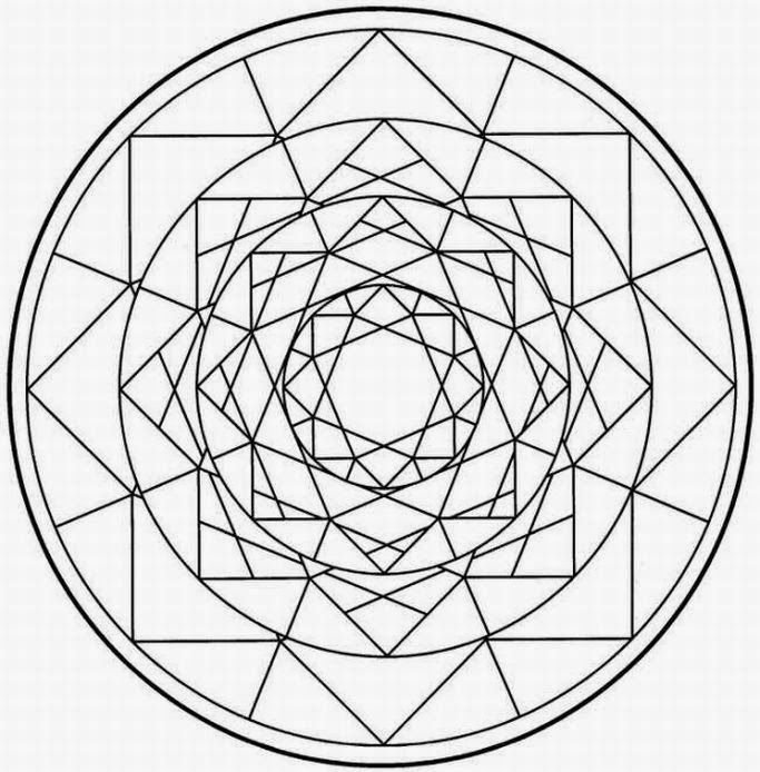 Геометрический узор в круге