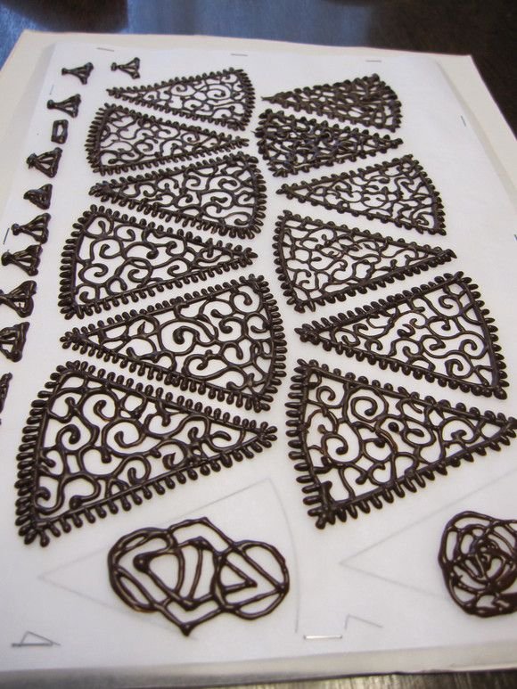 Трафареты для рисования шоколадом