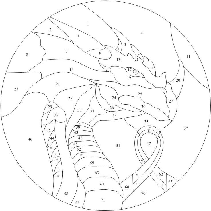 Витраж шаблон