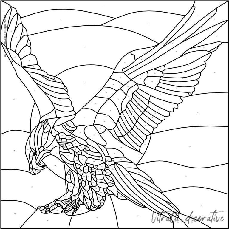 Витраж раскраска для детей