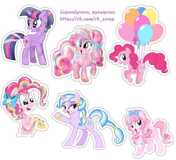 Пони для торта шаблон