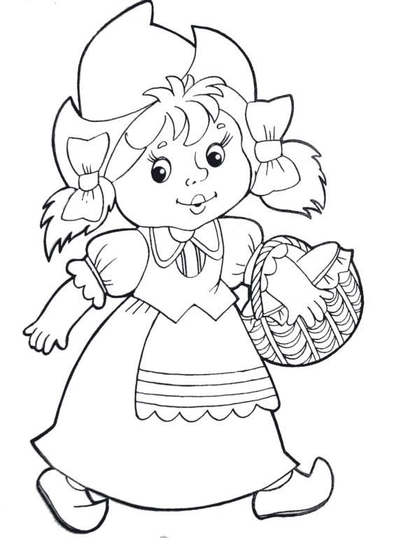 Герои сказок. Раскраска