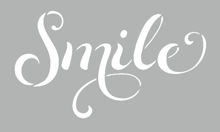 Трафарет надпись