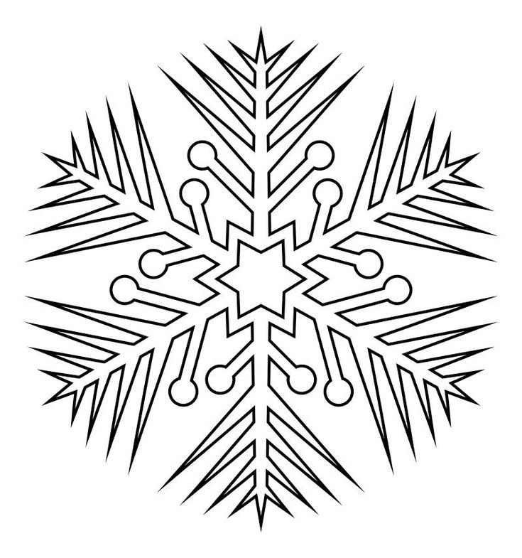 Снежинка рисунок
