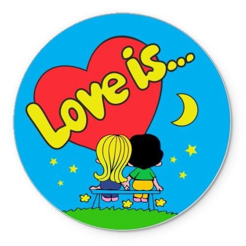 Наклейки Love is